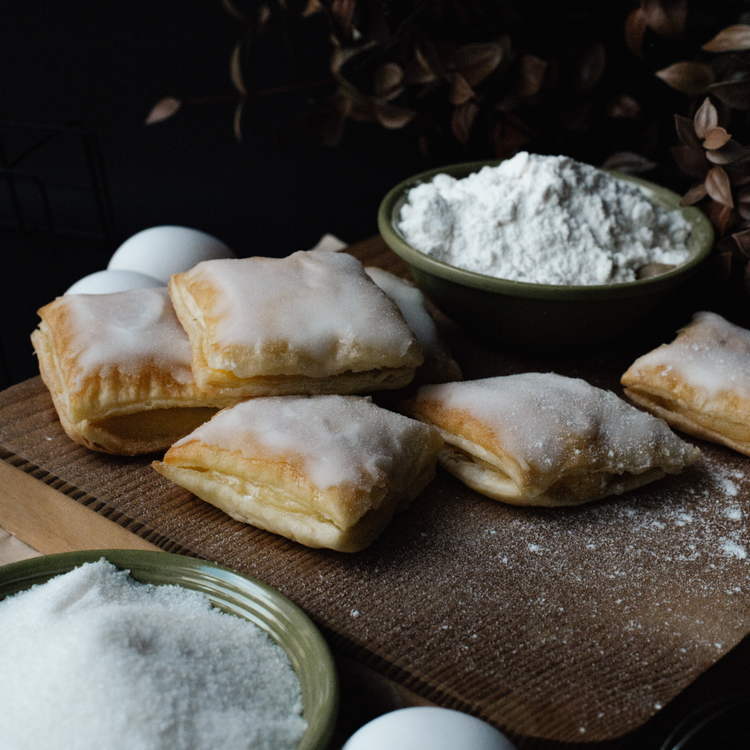 Leones Napoleones pastries with a sugar glaze, featured in a Bacolod pasalubong guide